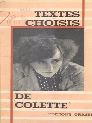 cover image of Textes choisis de Colette